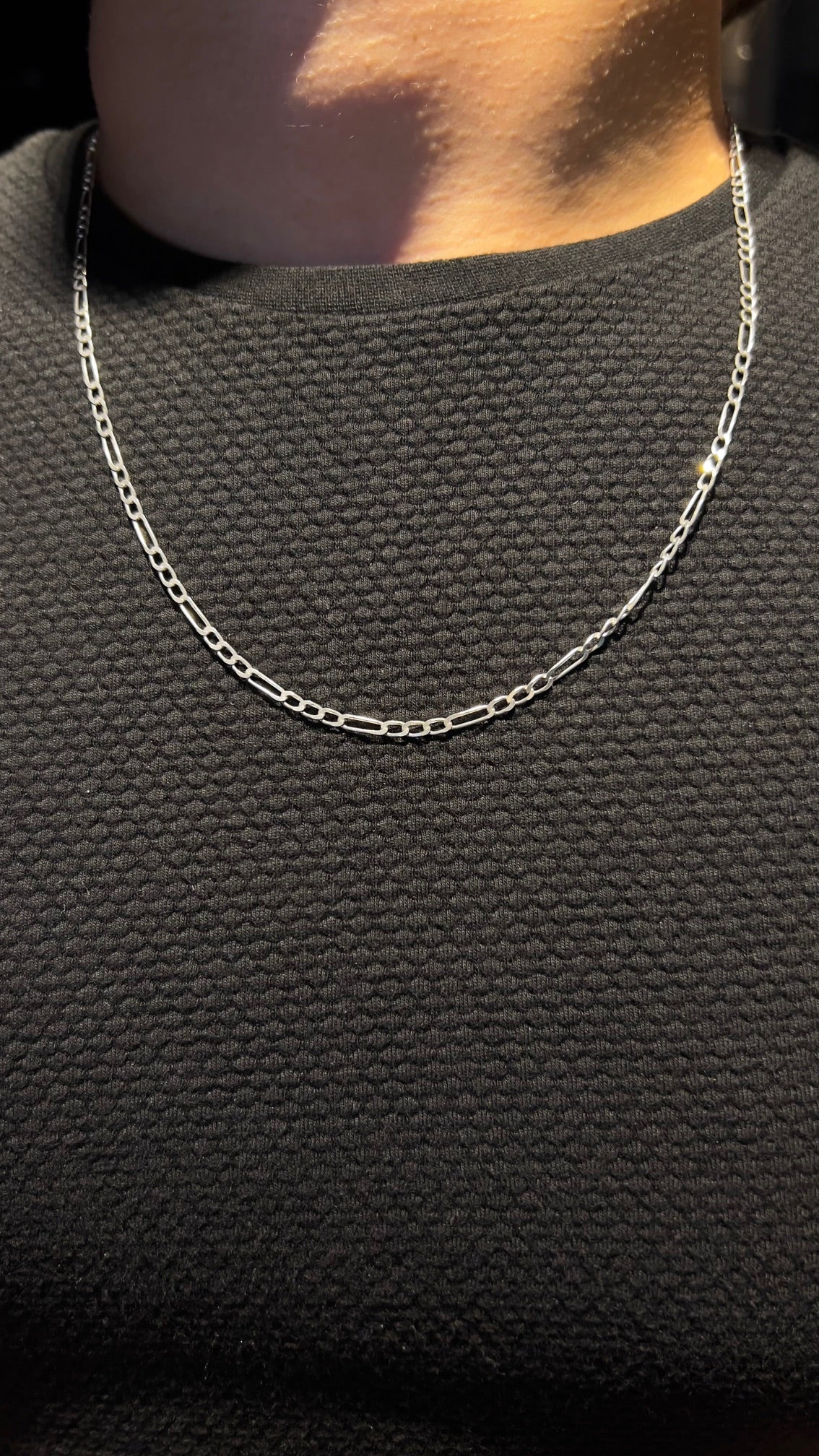 925 sterling silver Figaro 5MM