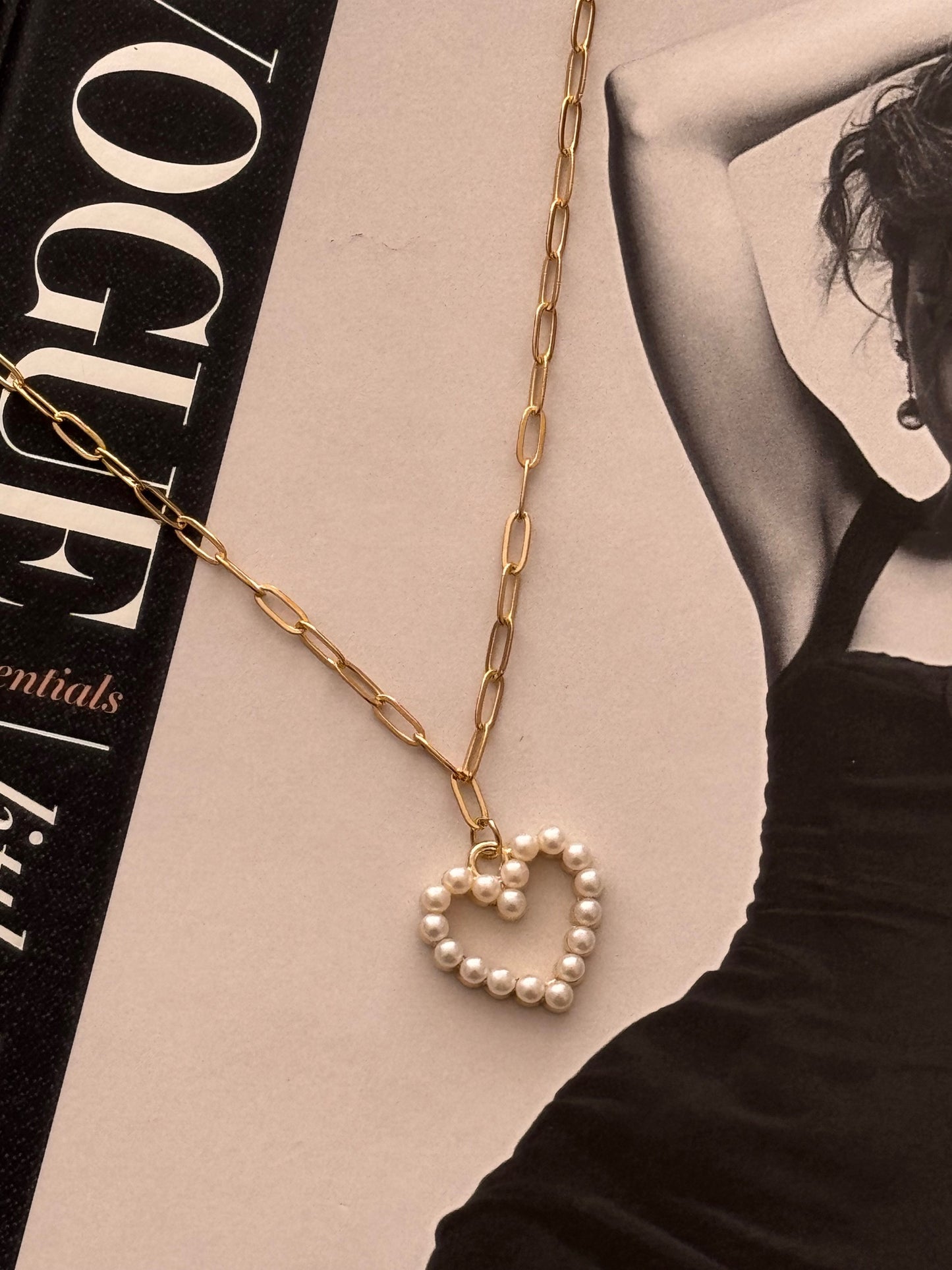 Perla Heart Necklace
