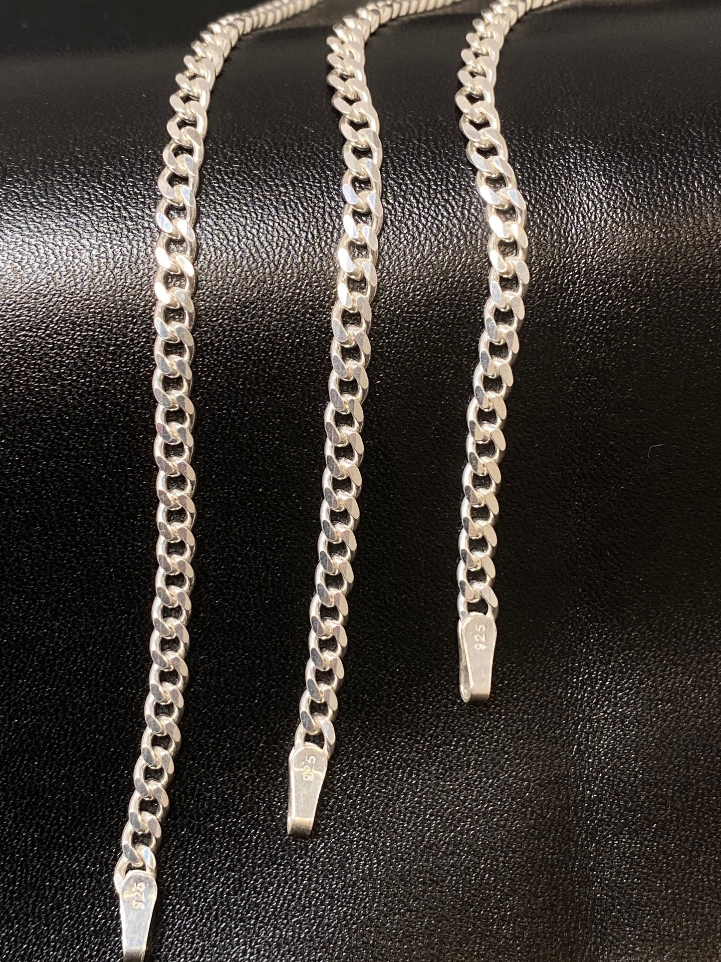 3MM Curve Bracelet 925 Sterling Silver