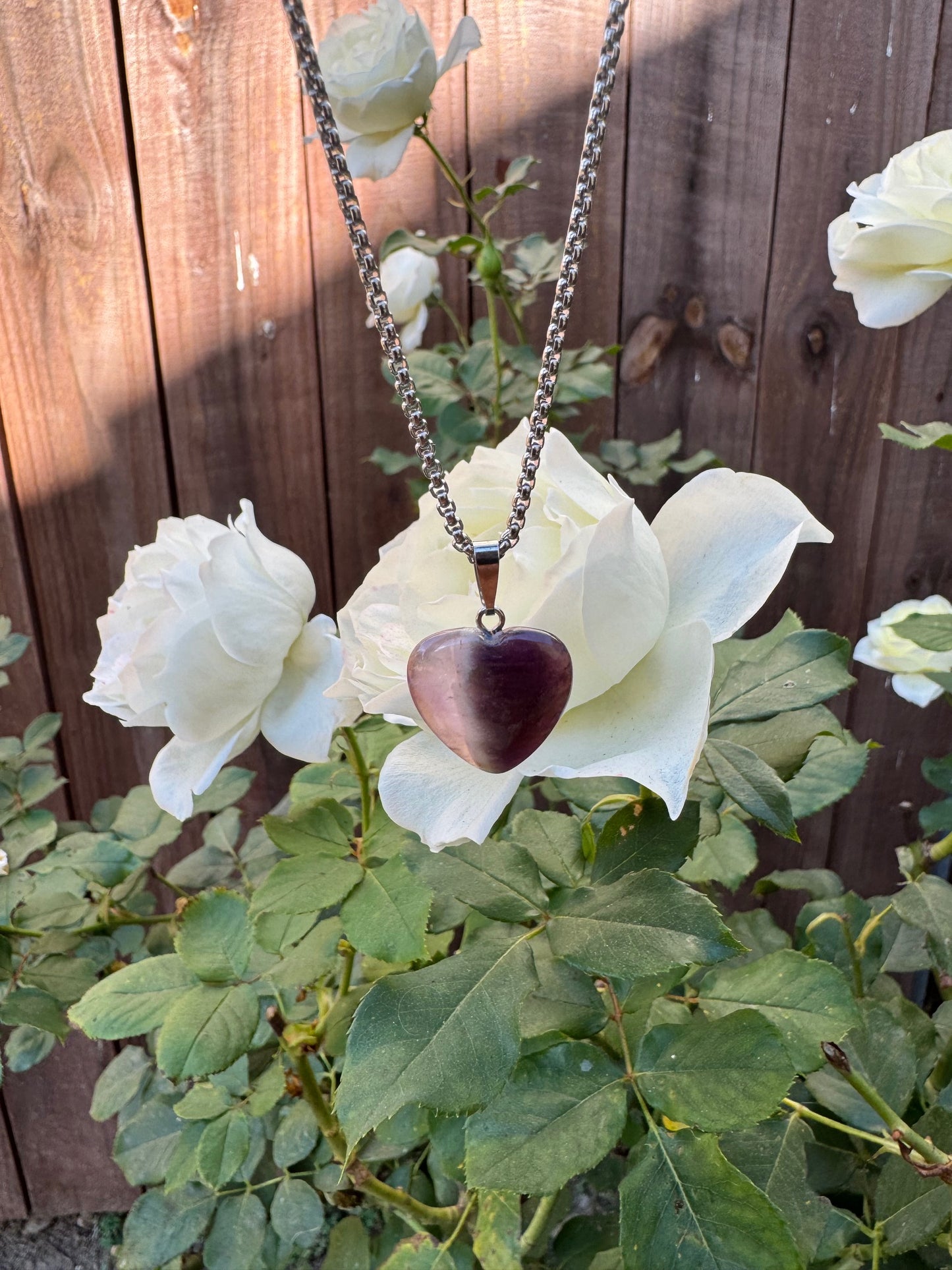 Amethyst Heart Necklace