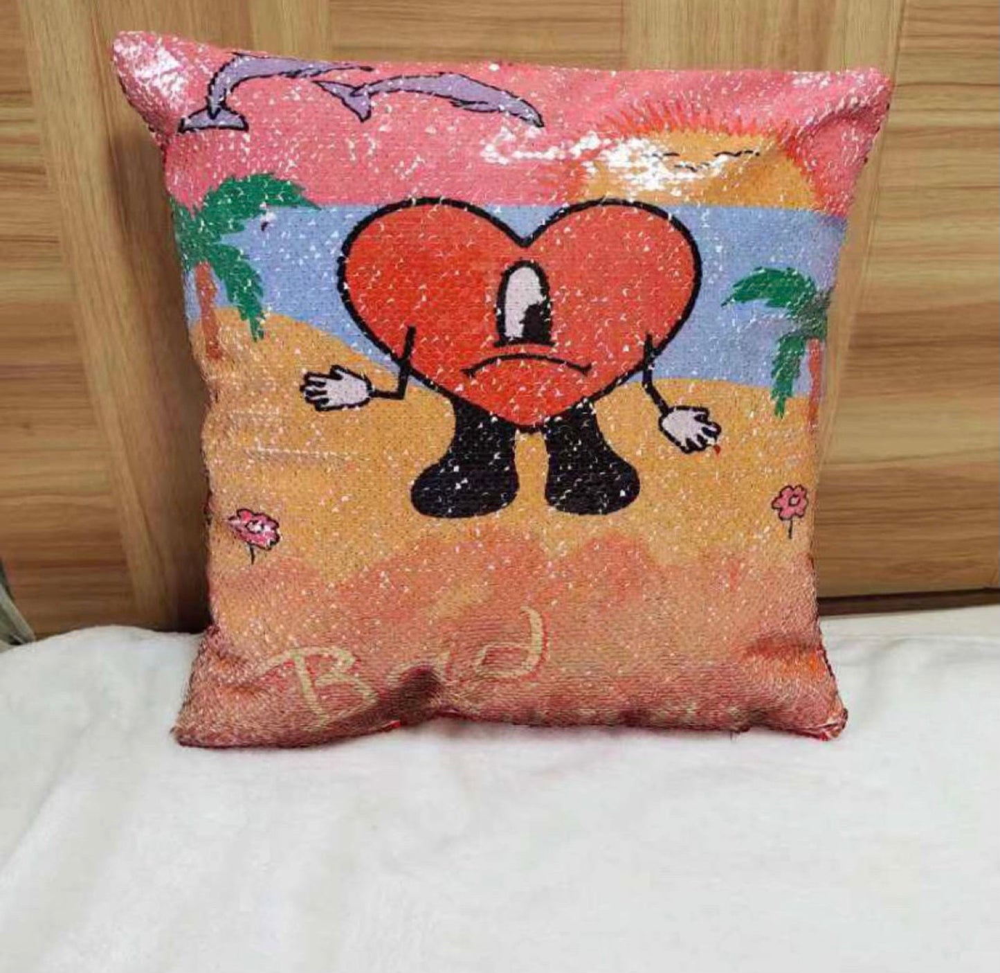 Efecto Sequin Cushion Cover